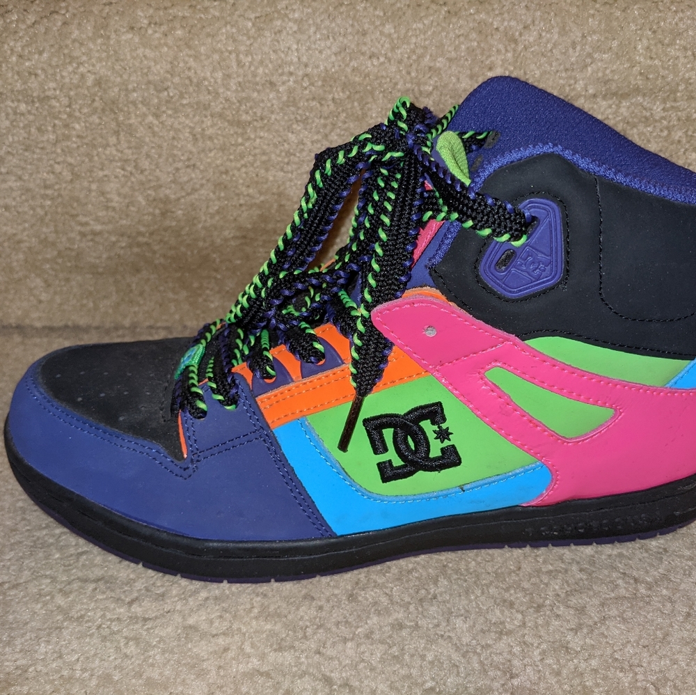 Colorful neon DC size 10 women's shoes